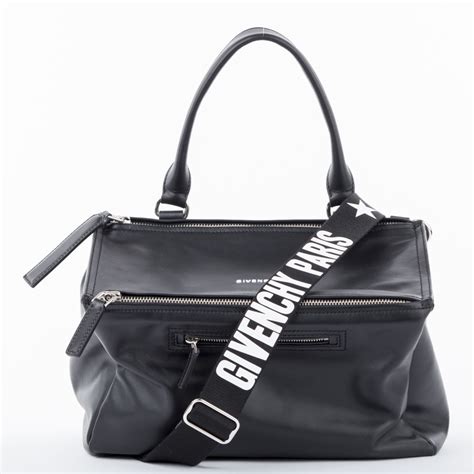 givenchy black handbag shoulder strap|Givenchy bag sizes.